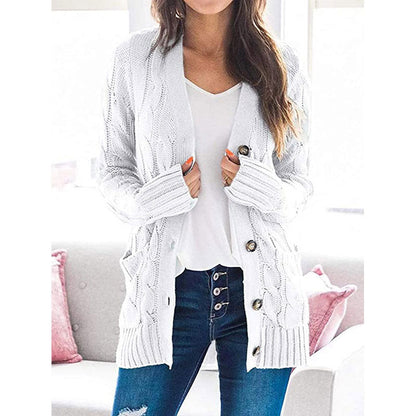 Women's Autumn Midi-Length Knit Sweater