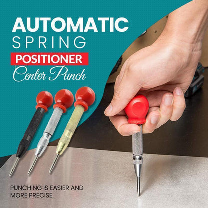 🔘 50% OFF! ⚡Automatic Centre Punch – Spring-Loaded & Adjustable Force for Precise Marking on Metal & Wood 🛠️📏