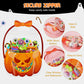 🎃 Ready for Trick or Treat – 10 Halloween Pumpkin Bags with Zipper & Carry Handle. UK Stock