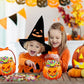 🎃 Ready for Trick or Treat – 10 Halloween Pumpkin Bags with Zipper & Carry Handle. UK Stock