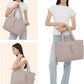 💕Hot Sale 50% OFF🎁 Wandering Nature Puffer Tote Bag – A clever all-in-one for busy women. Features an insulated cup holder, padded laptop sleeve & a trolley pass-through strap. Ideal for the daily commute, hospital shifts & weekend getaways 🚆