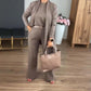 💥💥Elegant Longline Cardigan & Top & Pants 3-Pieces Set