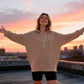 🎉 LIMITED TIME 50% OFF! 🧥 Women's Fashion Long Sleeve Hoodie – V-Neck Button Detail, Relaxed Fit & Side Slits – Effortlessly Chic 🌸✨