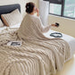 ✨ The Look of Rabbit Fur, The Price of Flannel – Cozy Throw for Sofa, Office & Travel. Free UK Delivery