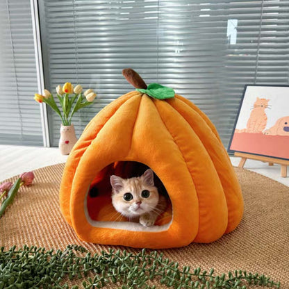 🐱 Give Your Cat a Cozy Cave – Semi-Enclosed Pet Bed with Plush Interior. Calming & Warm. UK Stock