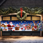 ⏳ Festive Sale! ⏰ 🎅 Outdoor Christmas Hanging Banner – Fade-Resistant Santa Design, Hang Festive Cheer on Doors, Walls & Gardens 🎄⭐