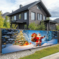 ⏳ Festive Sale! ⏰ 🎅 Outdoor Christmas Hanging Banner – Fade-Resistant Santa Design, Hang Festive Cheer on Doors, Walls & Gardens 🎄⭐