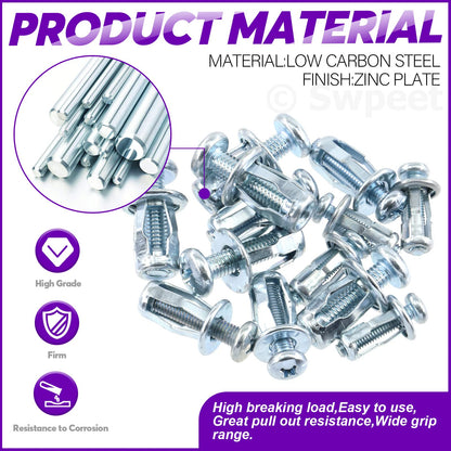 🔩 50 Assorted Petal Anchors – Heavy Duty Fixings for Hollow Walls, Plasterboard & Drywall. Free UK Delivery