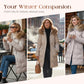 Women's Windproof Quilted Long Winter Coat