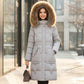 Women's Windproof Quilted Long Winter Coat