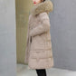 Women's Windproof Quilted Long Winter Coat