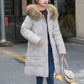Women's Windproof Quilted Long Winter Coat