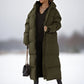 Women's Winter Zip Up Long Puffer Coat