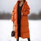 Women's Winter Zip Up Long Puffer Coat