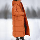 Women's Winter Zip Up Long Puffer Coat