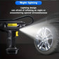 💨One Pump for Every Tyre – Portable 120W Air Compressor with 3 Nozzles & Universal Fit.