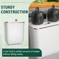 🏠 Hanging Kitchen Bin with Lid – A space-saving essential for compact British kitchens. Locks away food scraps & cooking odours, and clips neatly onto cabinet doors, worktops or walls. Perfect for tea bags, vegetable peelings & daily waste 🍃
