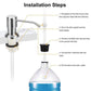 🎉50% OFF !!  🧼 Kitchen Sink Soap Dispenser, Built-in Sink Pump, Directly Connects to Large Soap Bottles for Easy Refilling ✨