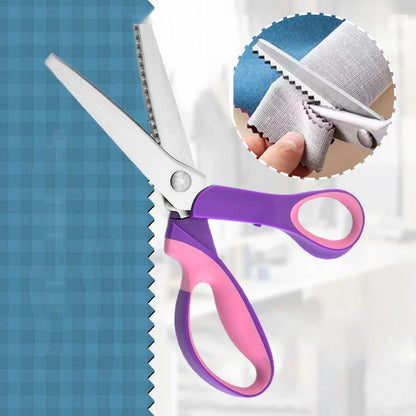 🧵 Cut Through Layers Without Hand Strain – Premium Stainless Steel Pinking Shears. Ergonomic Soft-Grip. Free UK Delivery