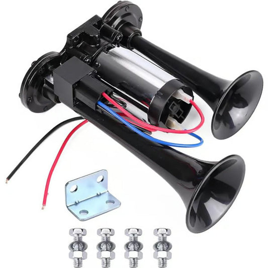 ⏳🔥LIMITED-TIME 50% OFF! ⏰🚨 Train Air Horn 120dB – Fits Trucks, Cars & Boats, 12V/24V, Waterproof & Tool-Free Install 🚛🔊