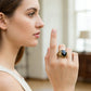 ⏳Limited-time 50% off💥💍Vintage Engraved Black Simulated Gemstone Ring – Bold Vintage Charm for Everyday & Occasion Wear ✨