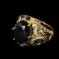 ⏳Limited-time 50% off💥💍Vintage Engraved Black Simulated Gemstone Ring – Bold Vintage Charm for Everyday & Occasion Wear ✨