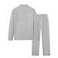 Men’s Waffle Knit Sweatshirt & Straight-Leg Pants Set