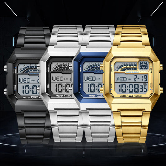 Unisex Digital Watch with Square Display & Luminous Backlight ⌚ 50% OFF! 🔥 Bold, Bright & Built for Action – Your All-Day Adventure Companion ✨