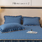 🛏️ Instantly Refresh Your Bedroom – Ruffled Valance Sheet & Pillowcases. Stretchy Fit, No Iron Needed. UK Dispatch