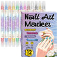 💅 No UV Lamp, No Smudges – Dual-Tip Nail Art Pens for Easy DIY. 50% Off. UK Stock