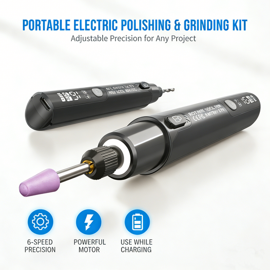 🔥LIMITED TIME OFF⚙️Portable Electric Polishing & Grinding Kit – Multi-Task, Adjustable & Quiet✨