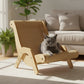 ✨50% OFF⏳2-In-1 Sisal Cat Scratcher Bed, Curved Wooden Frame Cat Lounger🛋️