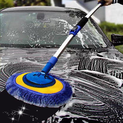🧽 Gentle as a Sponge, Light as a Feather – Extendable Car Wash Brush with Microfibre Head. Free UK Delivery
