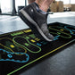 🏋️‍♀️ Non-Slip Diatomaceous Earth Squat Target Mat – Guided Foot Positions, Sweat-Absorbing & Ultra-Grip | 35×80cm Home Workout Mat