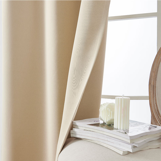 🌙 Sleep Better, Save on Heating – Solid Blackout Curtain, Thermal & Room Darkening. 50% Off. UK Stock