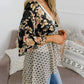 🔥Summer Hot Sale-50% Off!!✨Women's Floral Kimono Ruffle Sleeve Tie Cardigans Flowy Boho Loose Cover Ups