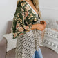 🔥Summer Hot Sale-50% Off!!✨Women's Floral Kimono Ruffle Sleeve Tie Cardigans Flowy Boho Loose Cover Ups