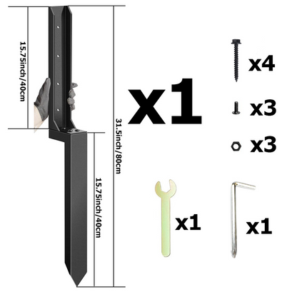 Heavy-Duty Fence Post Repair Kit