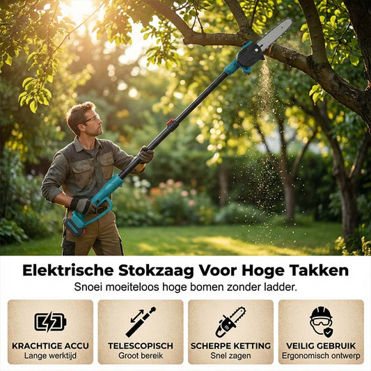 🌳 Spring Pruning Made Safe – Cordless Pole Saw with Detachable Hand Chainsaw. Limited Deal. UK Dispatch