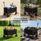 📢📢50% OFF !! ⏰ Collapsible Wagon Cart with Wheels – Foldable, Heavy-Duty & Perfect for Camping, Shopping, Garden & Beach Trips 🛒✨