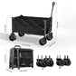 📢📢50% OFF !! ⏰ Collapsible Wagon Cart with Wheels – Foldable, Heavy-Duty & Perfect for Camping, Shopping, Garden & Beach Trips 🛒✨