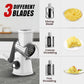 🧀 Slice & Grate Without Cutting Your Fingers – 3-in-1 Rotary Cheese Grater. 50% Off. UK Stock