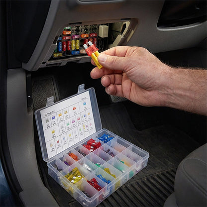 🚗 50% OFF NOW! 🔌 Car Fuse Assortment Kit – Multiple Amperage Standard Blade Fuses, Universal Auto Replacement Fuse Set for Circuit Protection ⚡✨