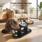 Anti-Slip Elevated 3-Bowl Pet Feeder 🍲 Raised for Comfort, Three Bowls for Variety – Mealtime Made Easy ✨