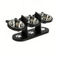 Anti-Slip Elevated 3-Bowl Pet Feeder 🍲 Raised for Comfort, Three Bowls for Variety – Mealtime Made Easy ✨