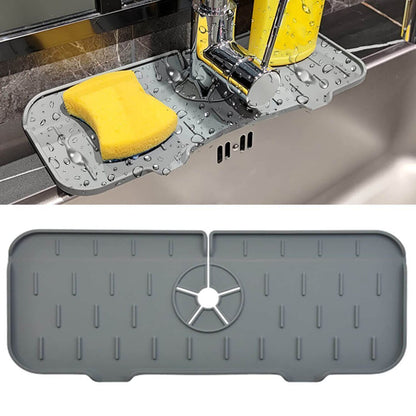 🚰 Keep Your Worktop Dry & Mould-Free – Silicone Faucet Drip Tray, No Tools Needed. 50% Off. UK Stock