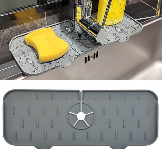 🚰 Keep Your Worktop Dry & Mould-Free – Silicone Faucet Drip Tray, No Tools Needed. 50% Off. UK Stock