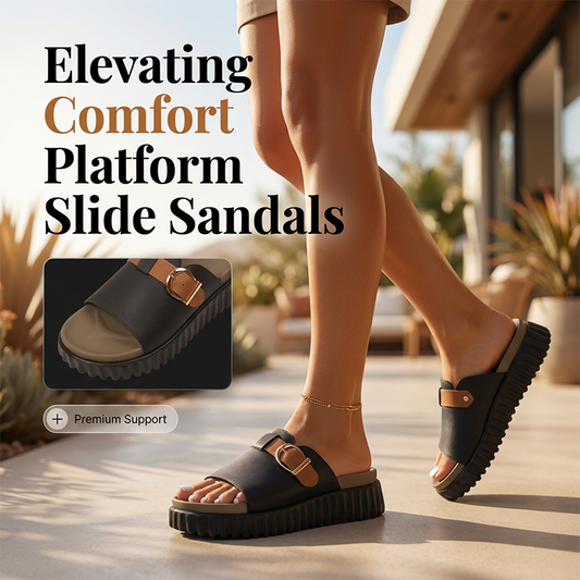 Women's Comfortable Platform Slide Sandals