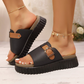 Women's Comfortable Platform Slide Sandals