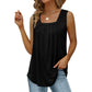 📢📢 50% OFF !! ⏰ Women's Square Neck Sleeveless Vest Top – Flattering Neckline, Soft Stretch Fabric & Effortlessly Chic 🌸✨